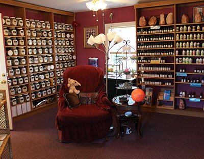 entrance to the herb shop in Canton GA