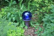 gazing ball in garden